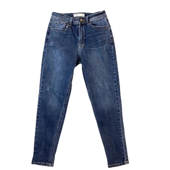 CT Jeans Skinny Stretch Mid Rise Blue Denim Size 2 - Picture 4 of 10